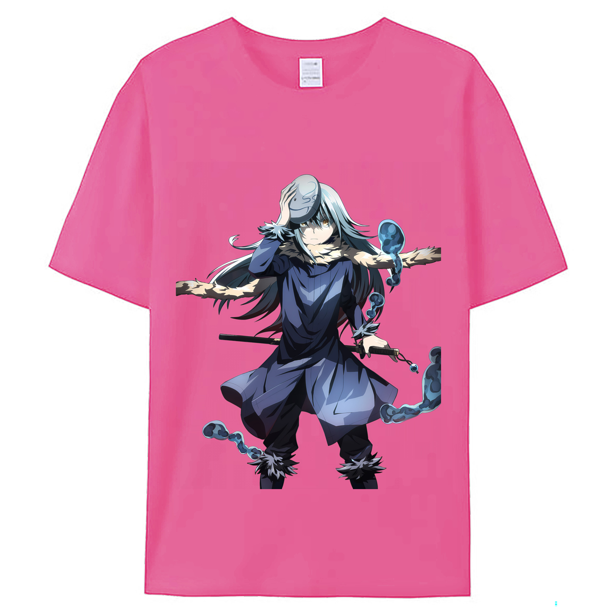 （画像用） 転スラ Regarding Reincarnated to Slime レディースカジュアルプリントTシャツ（綿100％）